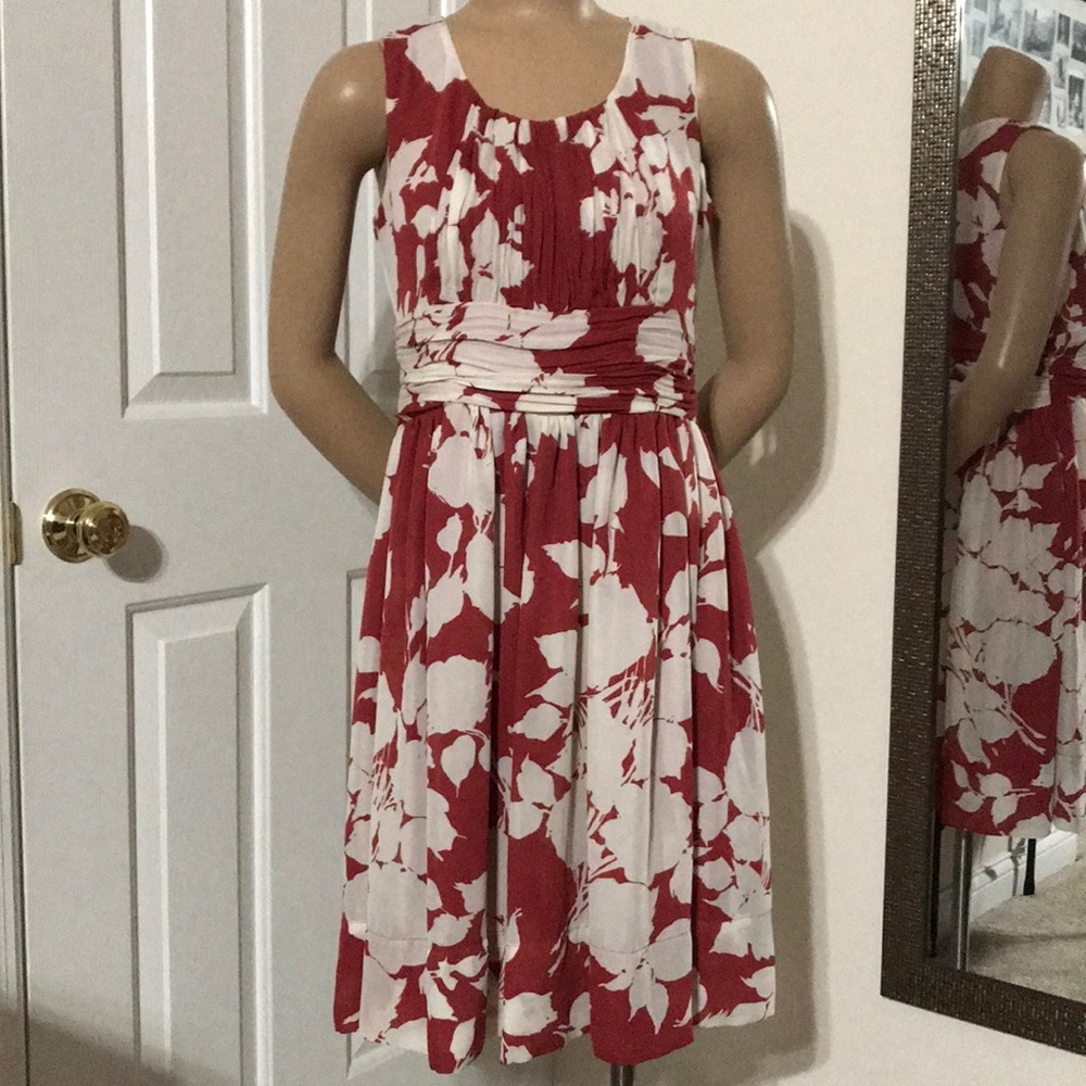 Talbots Floral Print A-Line Dress